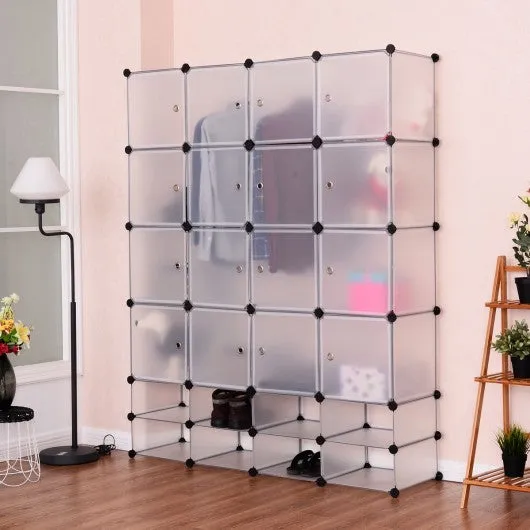 16 8 Cubes Portable Clothes Closet Storage Cabinet