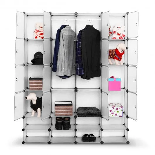 16 8 Cubes Portable Clothes Closet Storage Cabinet