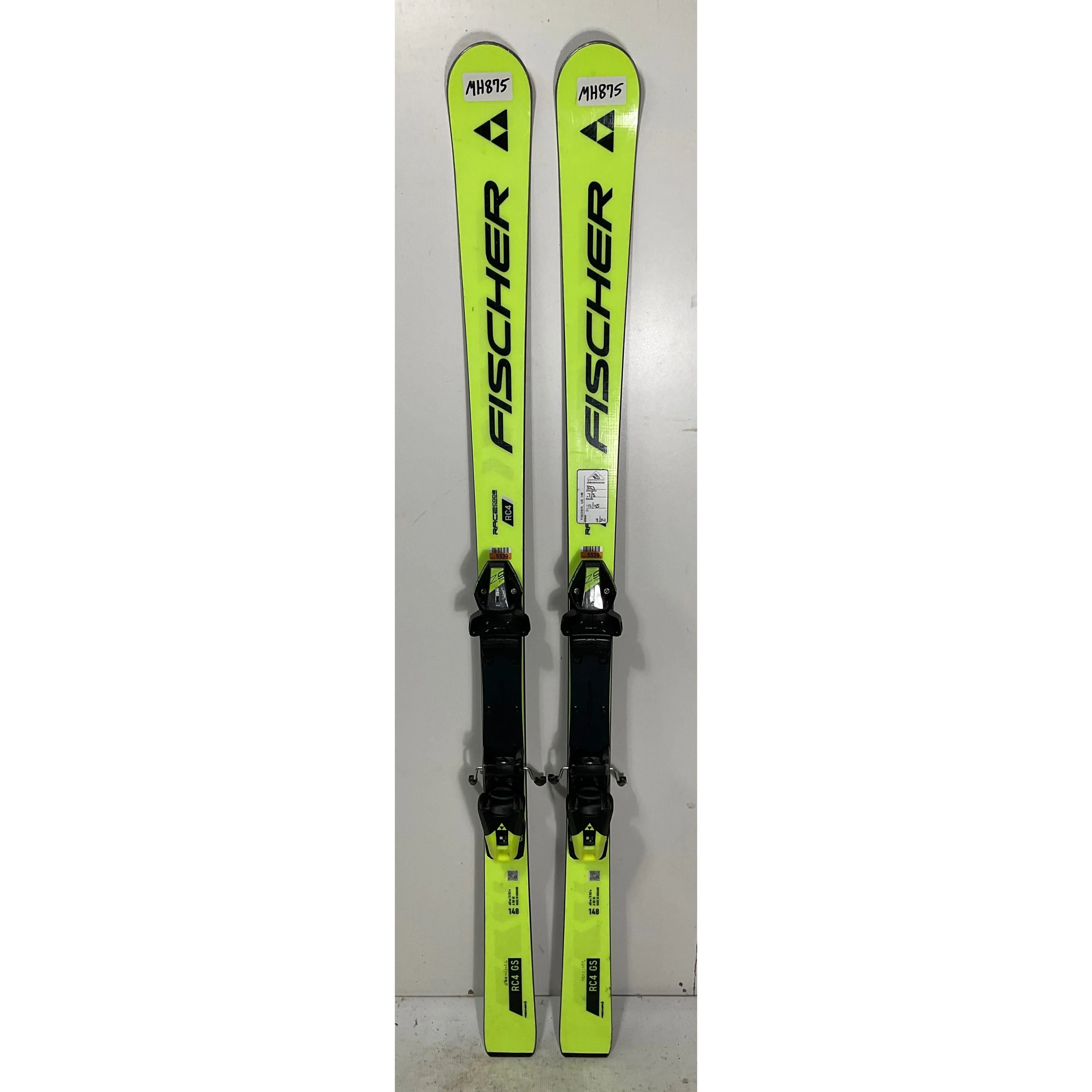 2025 Fischer RC4 GS 148cm Jr Skis w/ Z9 Bindings