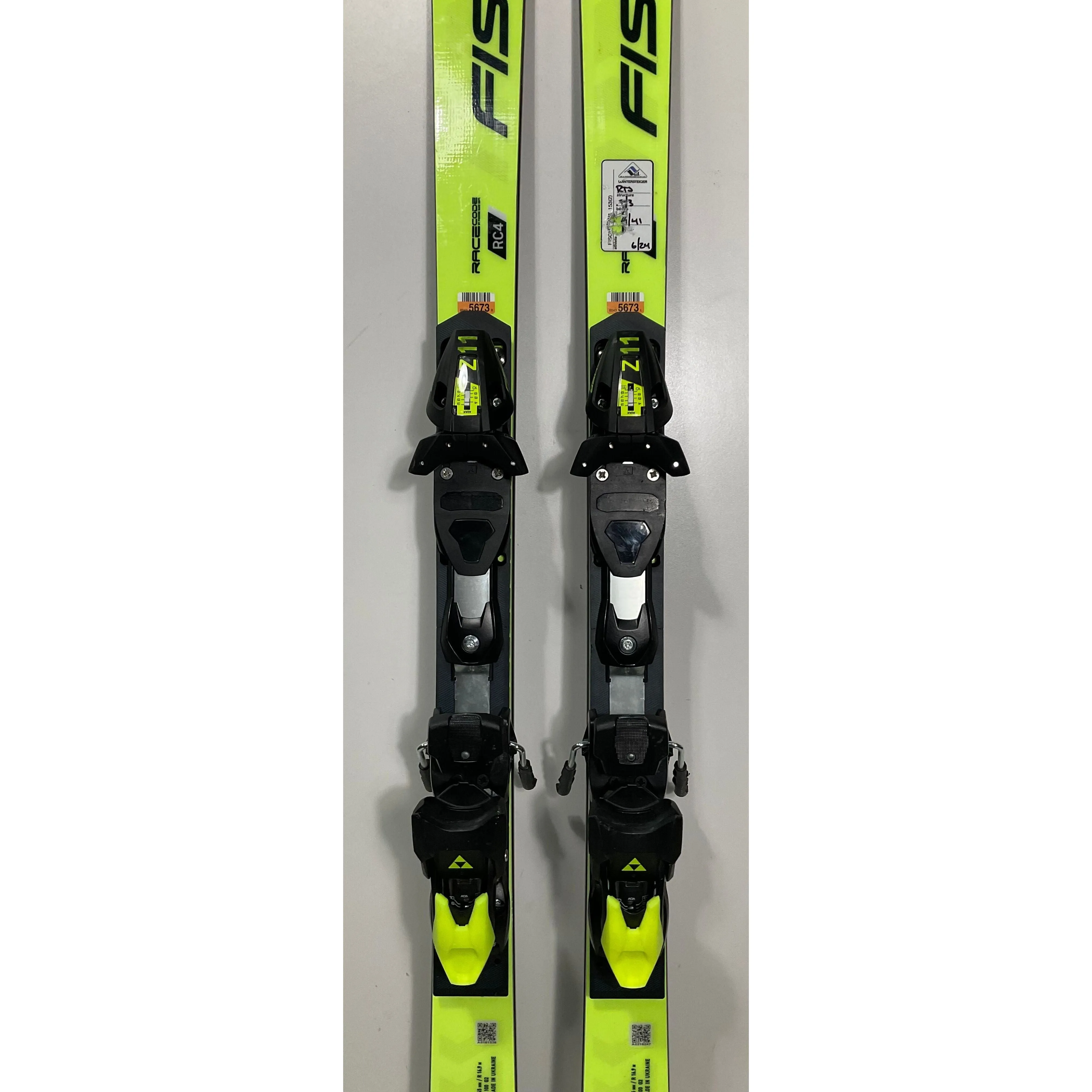 2025 Fischer RC4 GS 153cm Jr Skis w/ Z11 Bindings