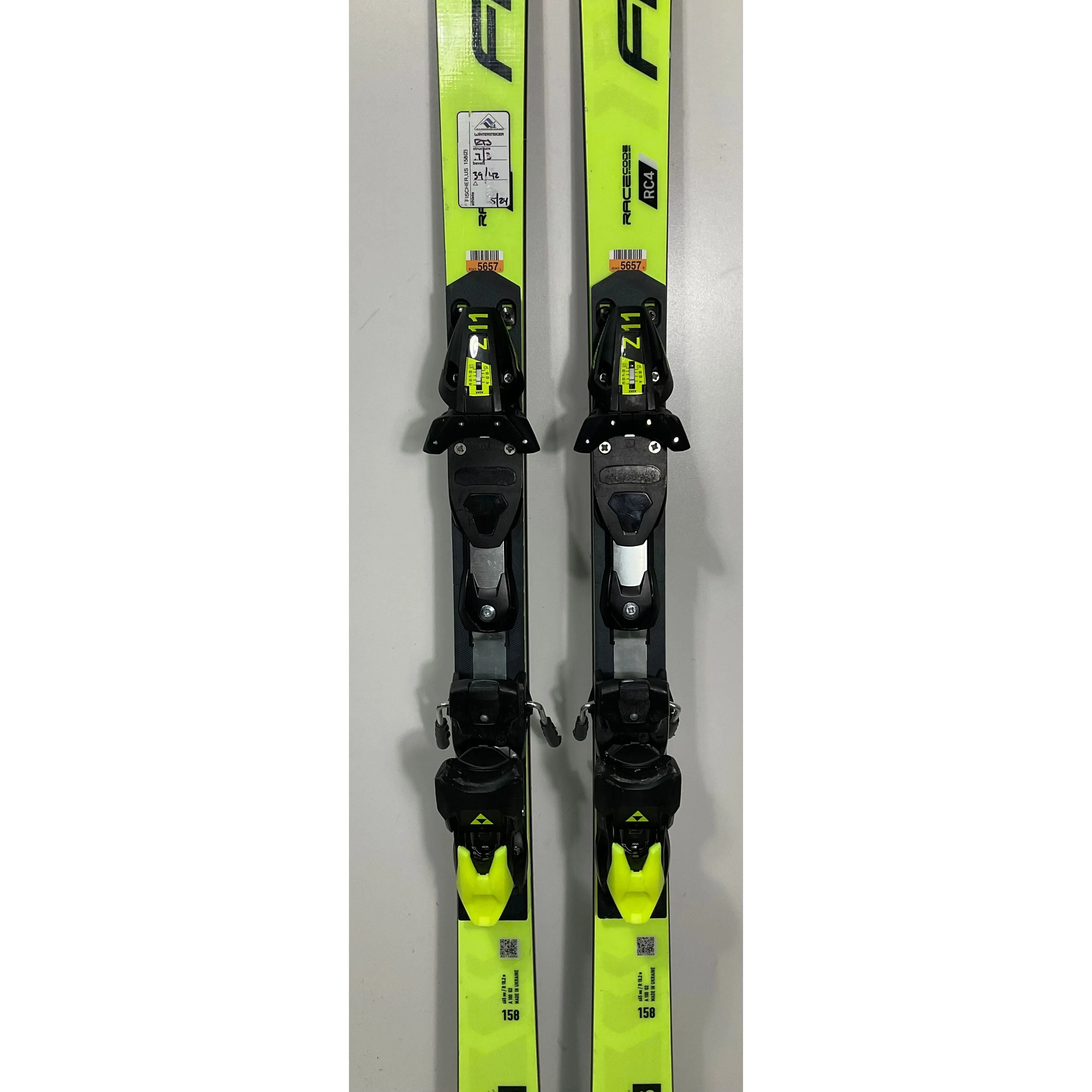 2025 Fischer RC4 GS 158cm Jr Skis w/ Z11 Bindings