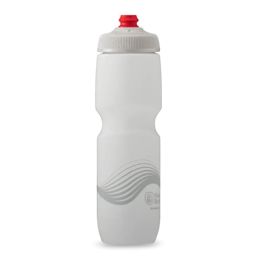 30 oz Breakaway® Water Bottle Wave Ivory/Silver by Polar Bottle Made in USA