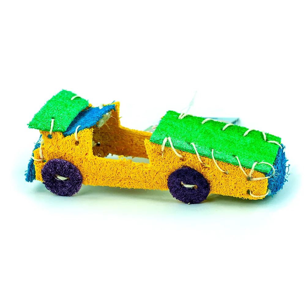 A&E Nibbles Loofah Race Car Chew