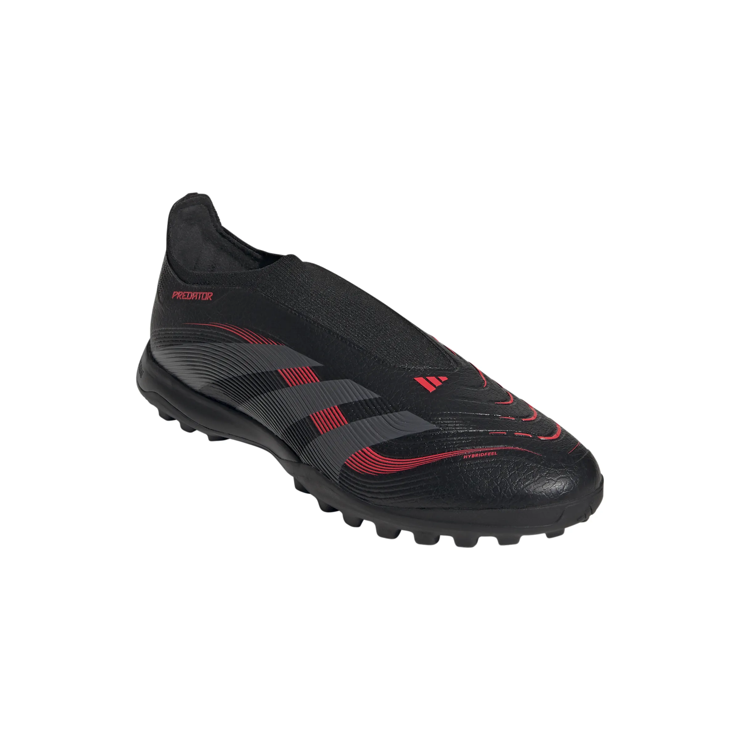 adidas Predator League LL TF Turf Soccer Shoes - core black/grey four/lucid red