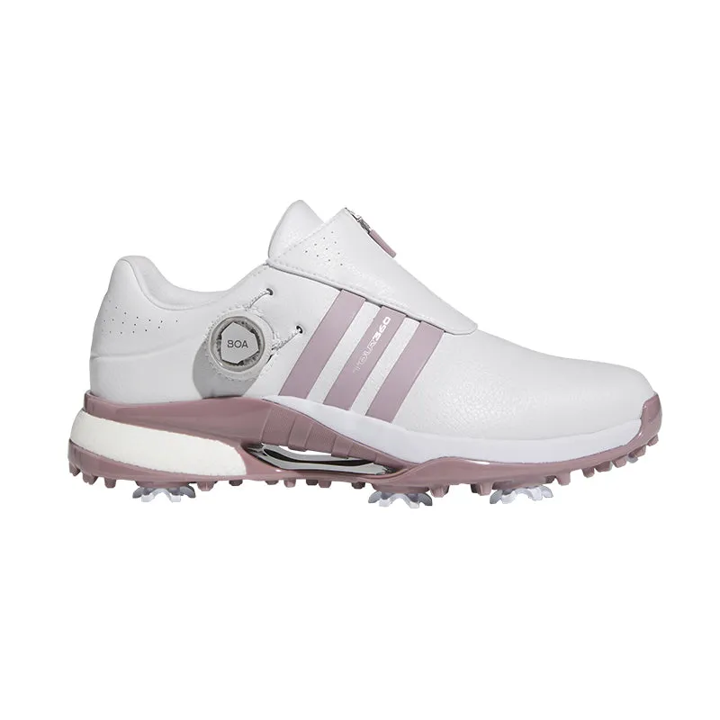 ADIDAS Tour360 BOA Women's Spiked Shoes (White/Purple)