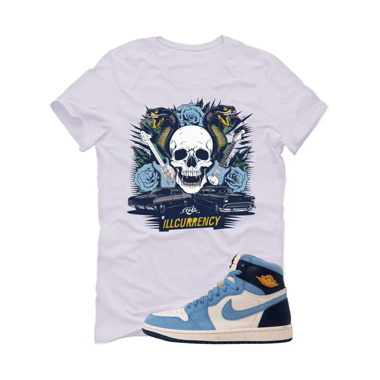 Air Jordan 1 High OG WMNS First in Flight White T-Shirt (Vintage Illcurrency)| illcurrency