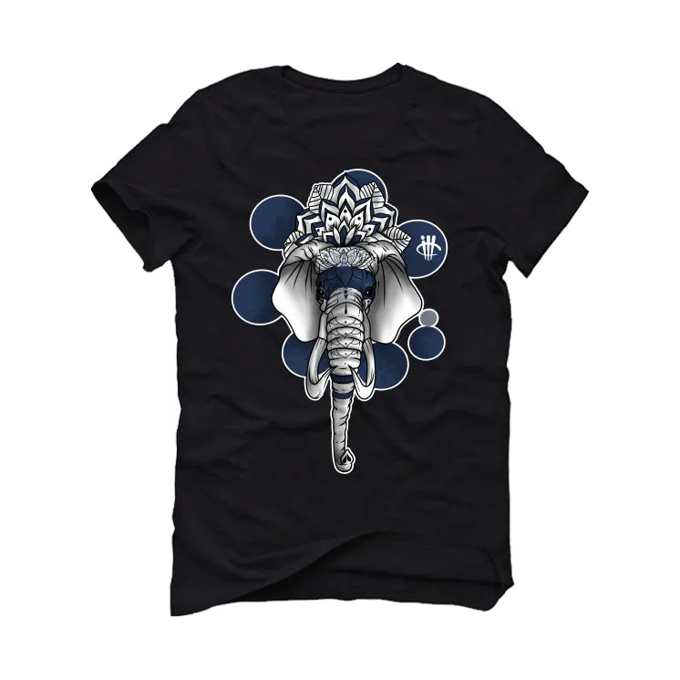 Air Jordan 5 “Georgetown” | illcurrency Black T-Shirt (Elephant)