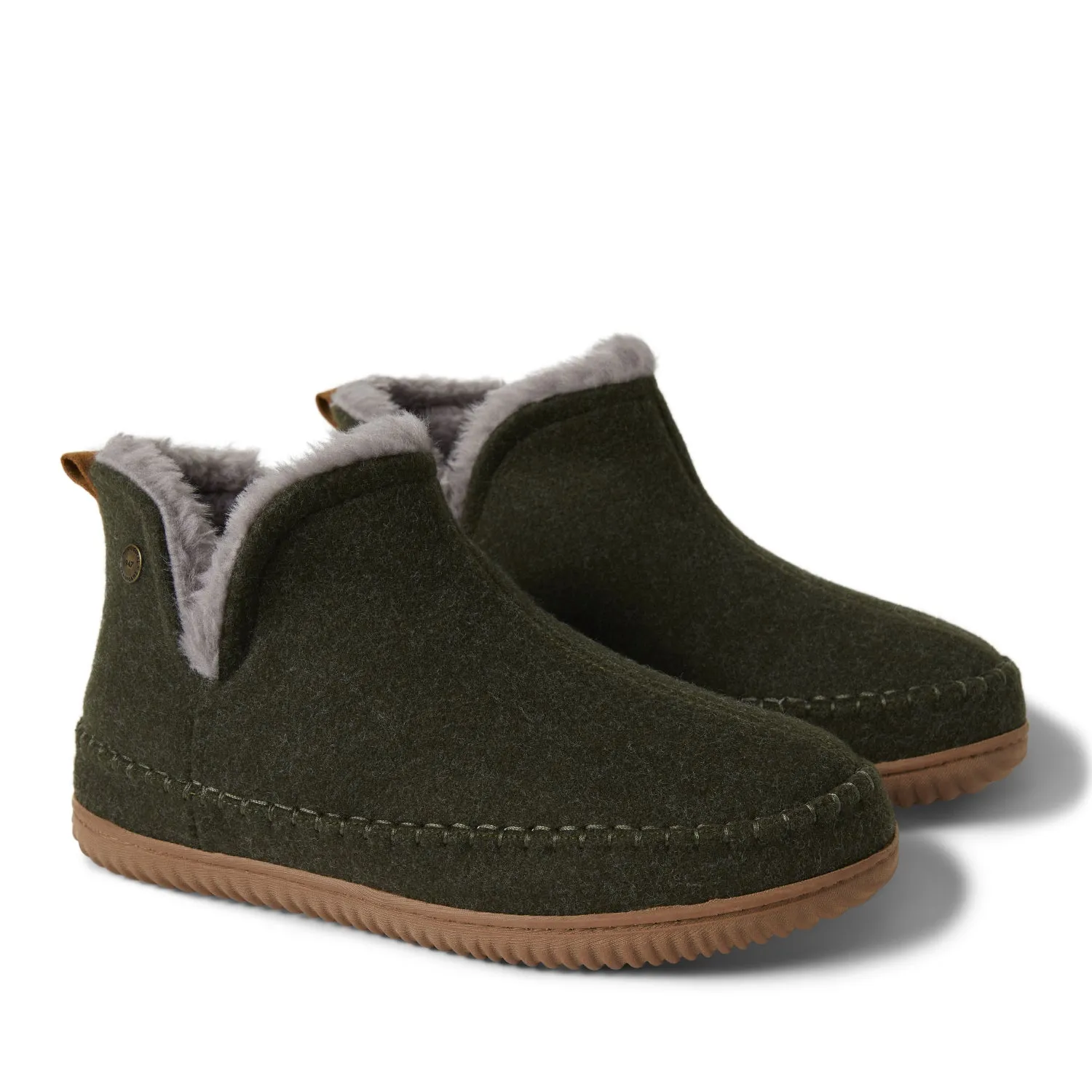 Alpine By Dearfoams Mens Brixen Bootie Slipper