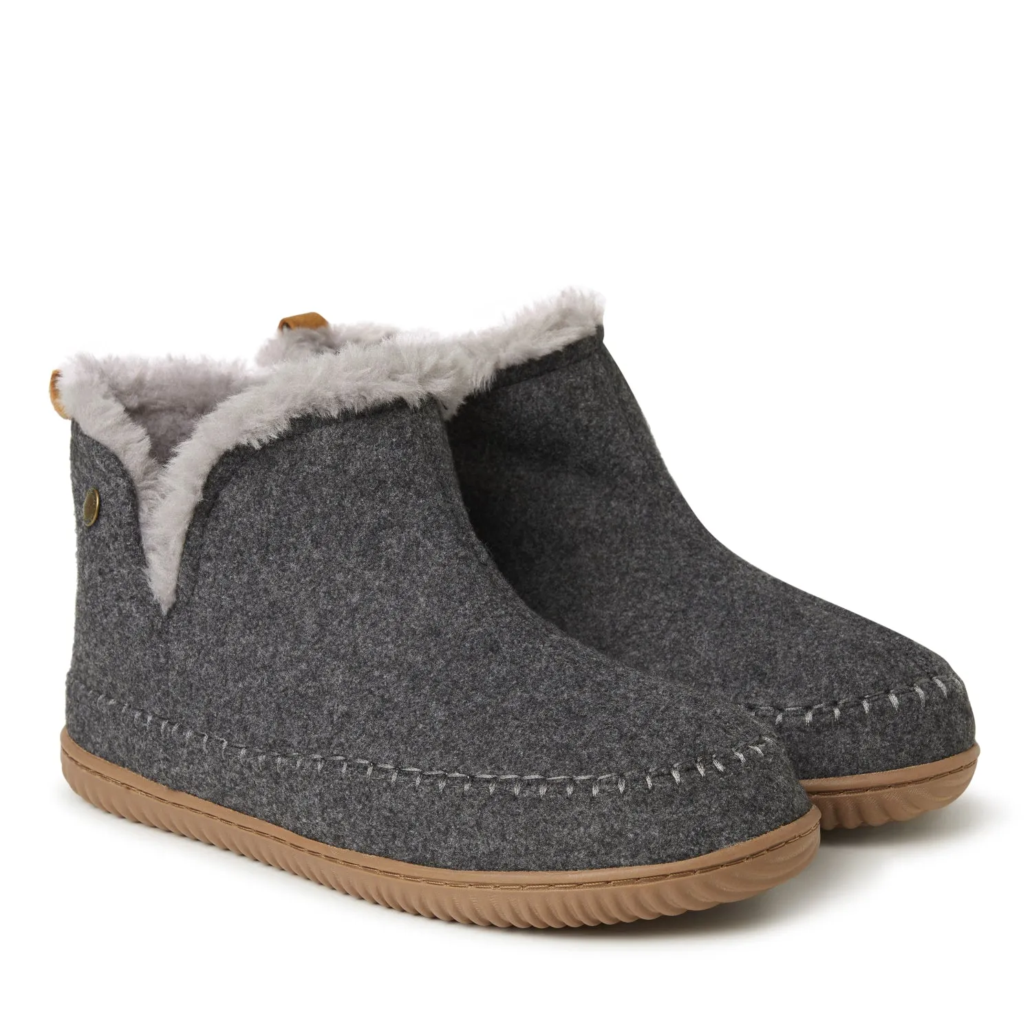 Alpine By Dearfoams Mens Brixen Bootie Slipper