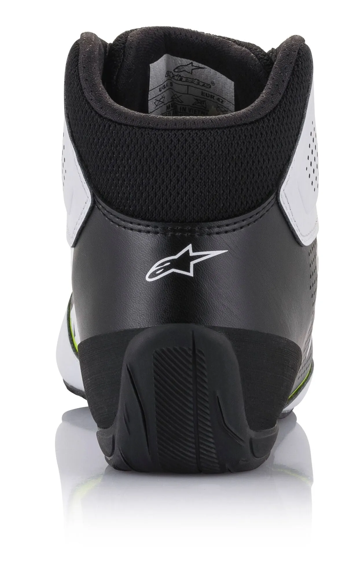 ALPINESTARS 2711521_215_13 Karting shoes TECH-1 K START V2, white/black/yellow fluo, Size 47