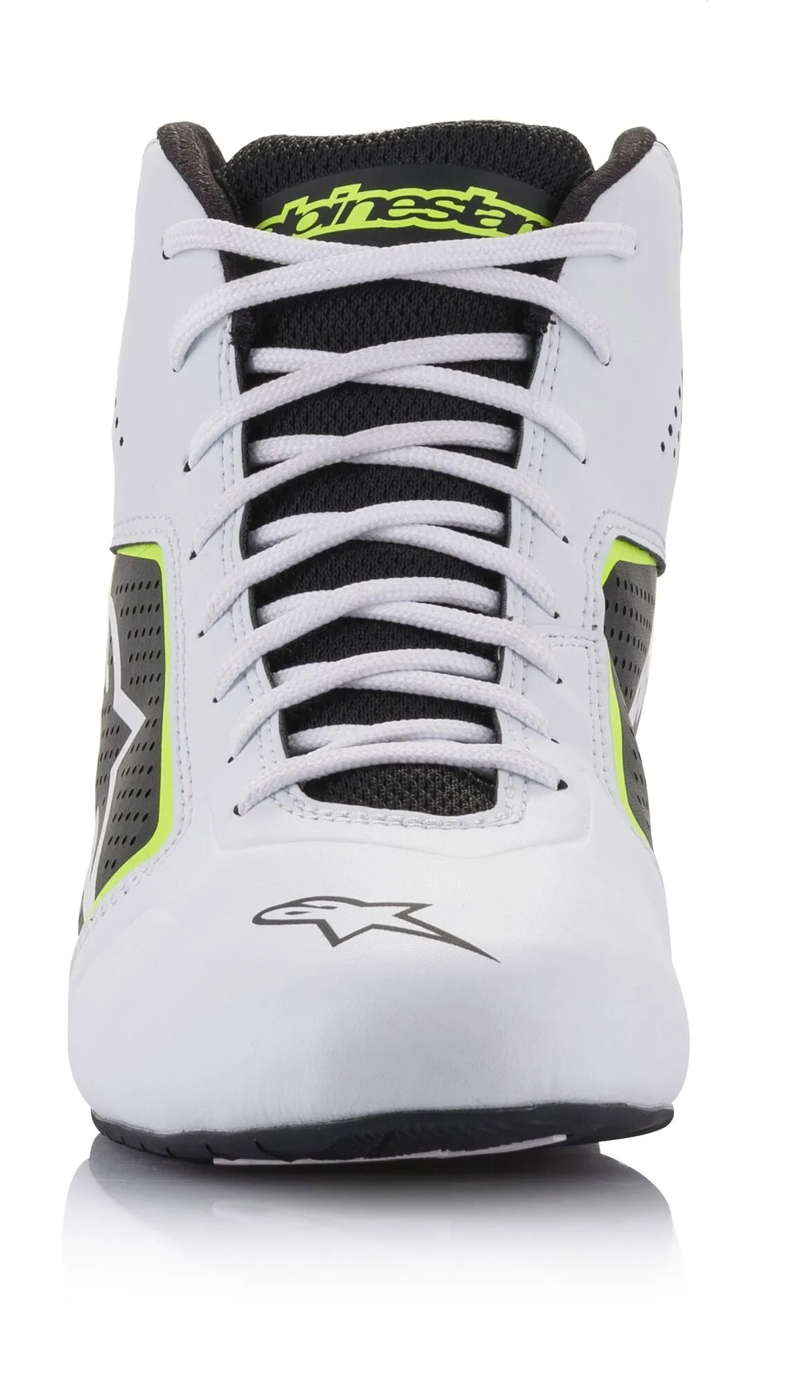 ALPINESTARS 2711521_215_13 Karting shoes TECH-1 K START V2, white/black/yellow fluo, Size 47