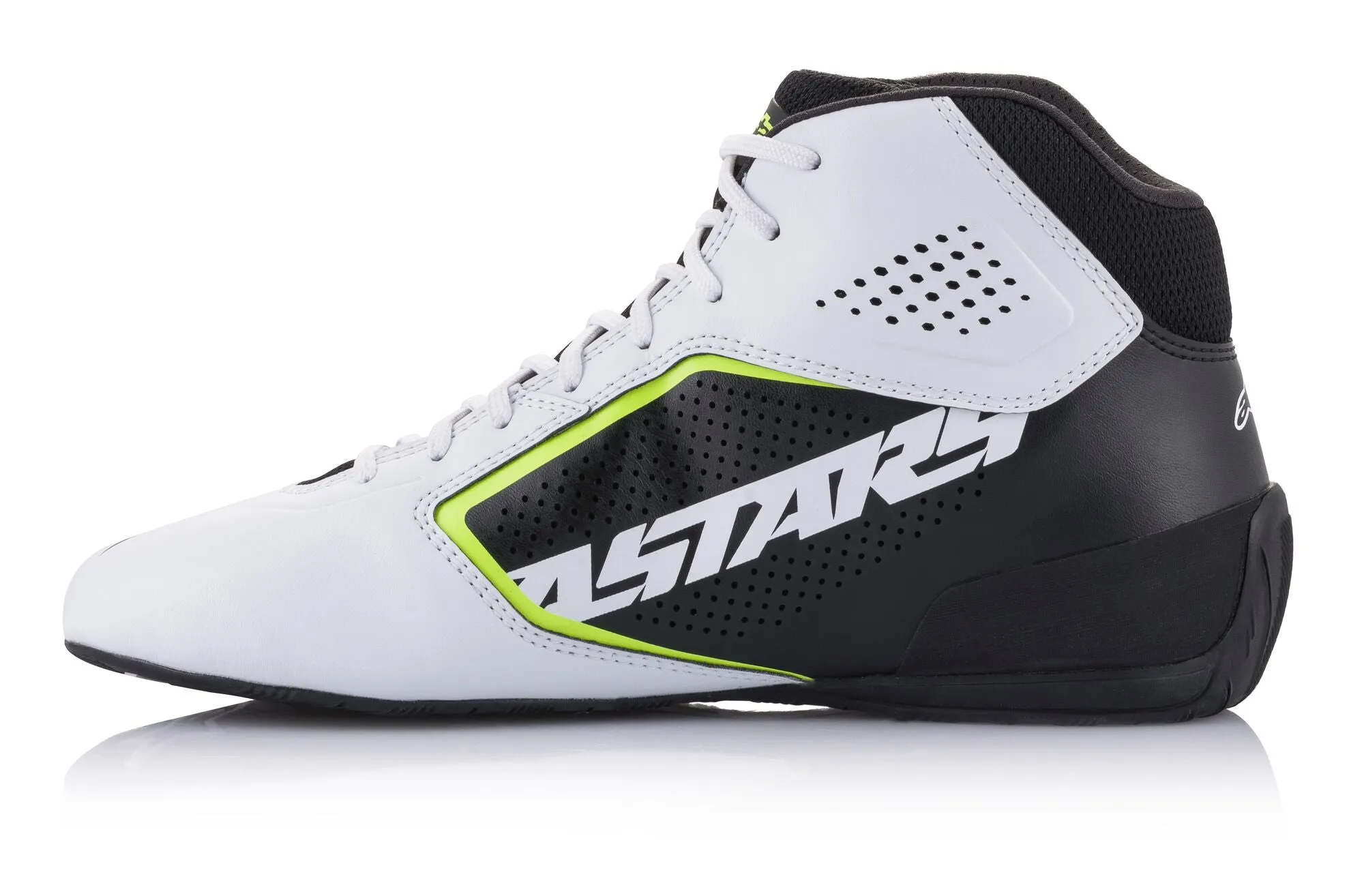 ALPINESTARS 2711521_215_13 Karting shoes TECH-1 K START V2, white/black/yellow fluo, Size 47