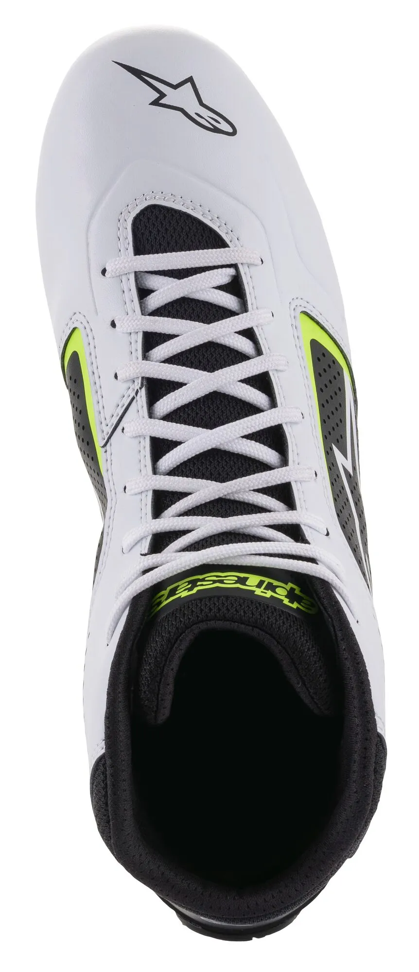 ALPINESTARS 2711521_215_13 Karting shoes TECH-1 K START V2, white/black/yellow fluo, Size 47