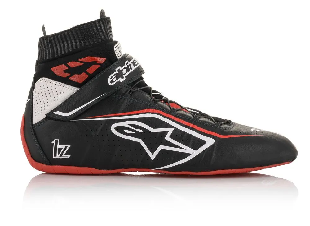 ALPINESTARS 2715020_123_5 TECH 1Z v2 Race shoes, FIA 8856-2018, black/white/red, size 37 (5)