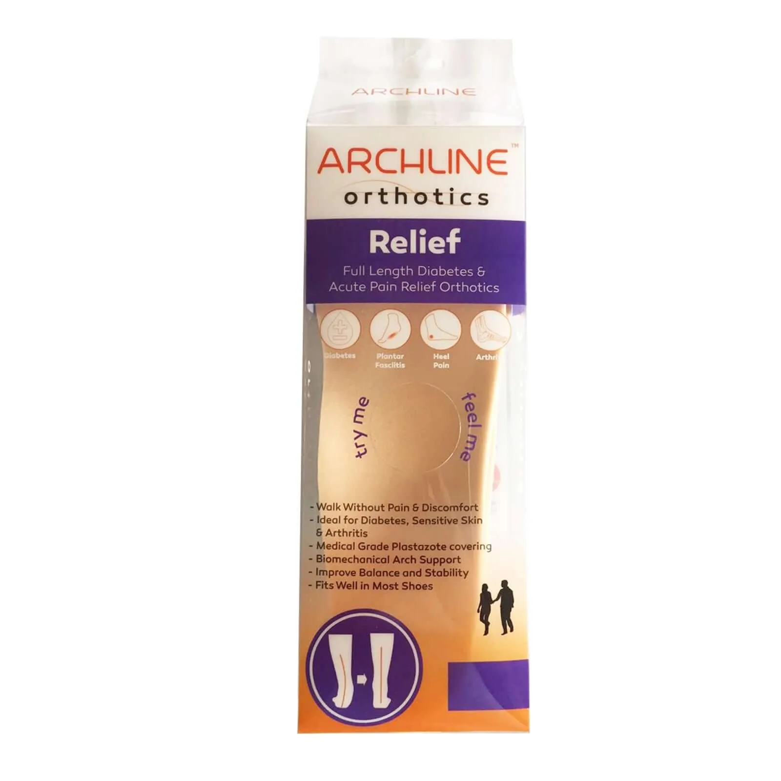 ARCHLINE Insoles Orthotics Full Length Arch Support