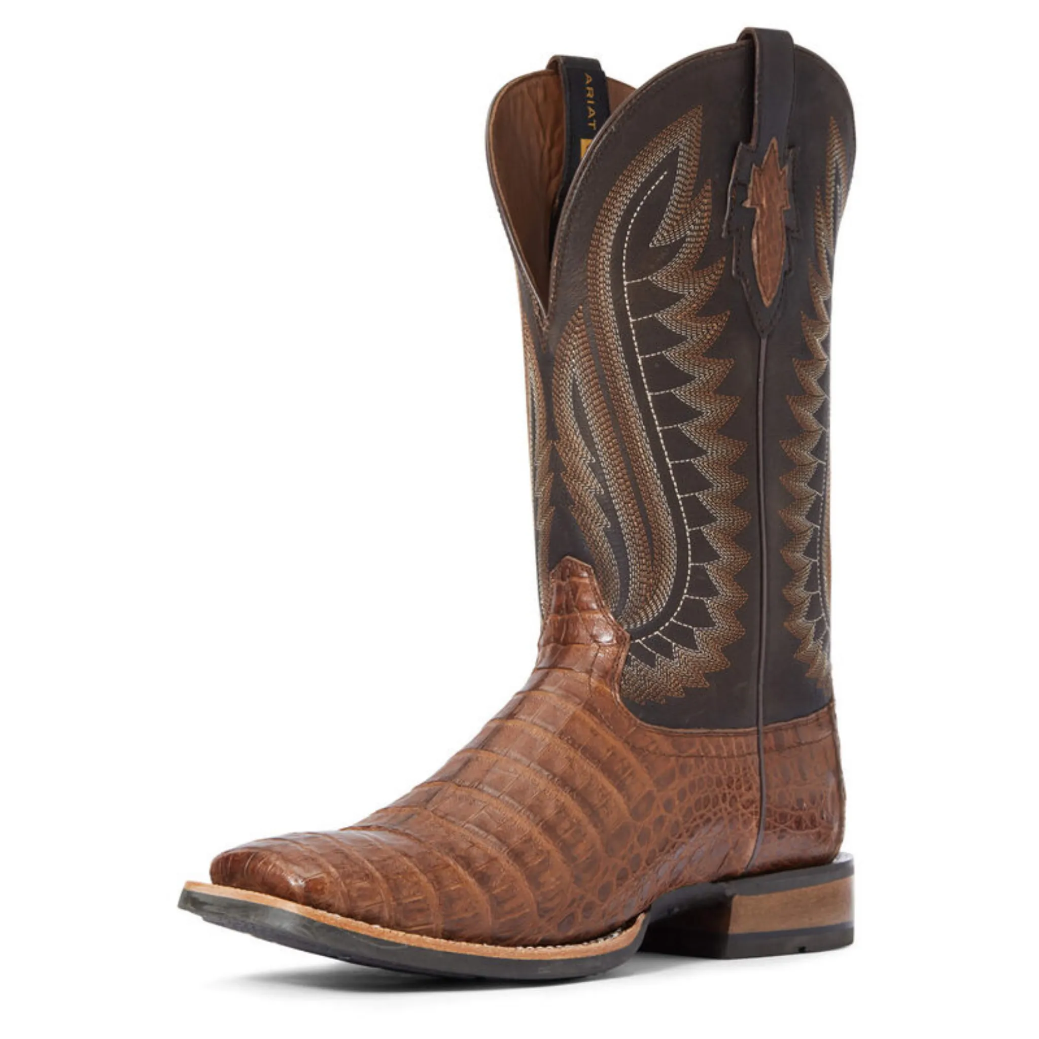 ARIAT MEN'S DOUBLE DOWN CAIMAN BELLY WESTERN BOOT- 10034030