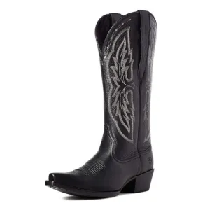 ARIAT WOMEN'S HERITAGE X TOE ELASTIC WIDE CALF WESTERN BOOT- 10036045