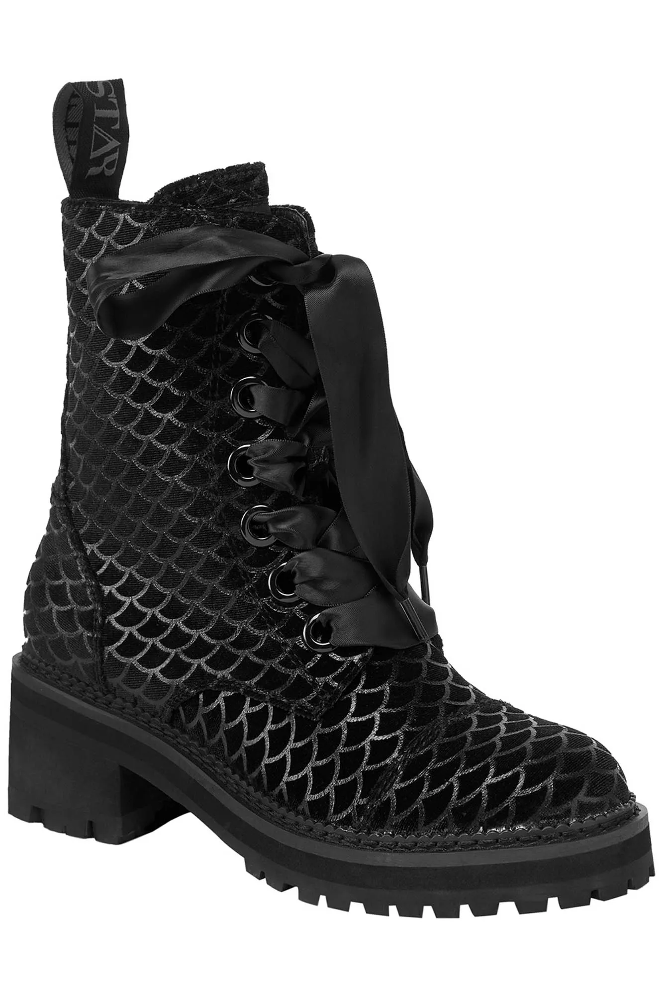 Atlantis Velvet Combat Boots [B]