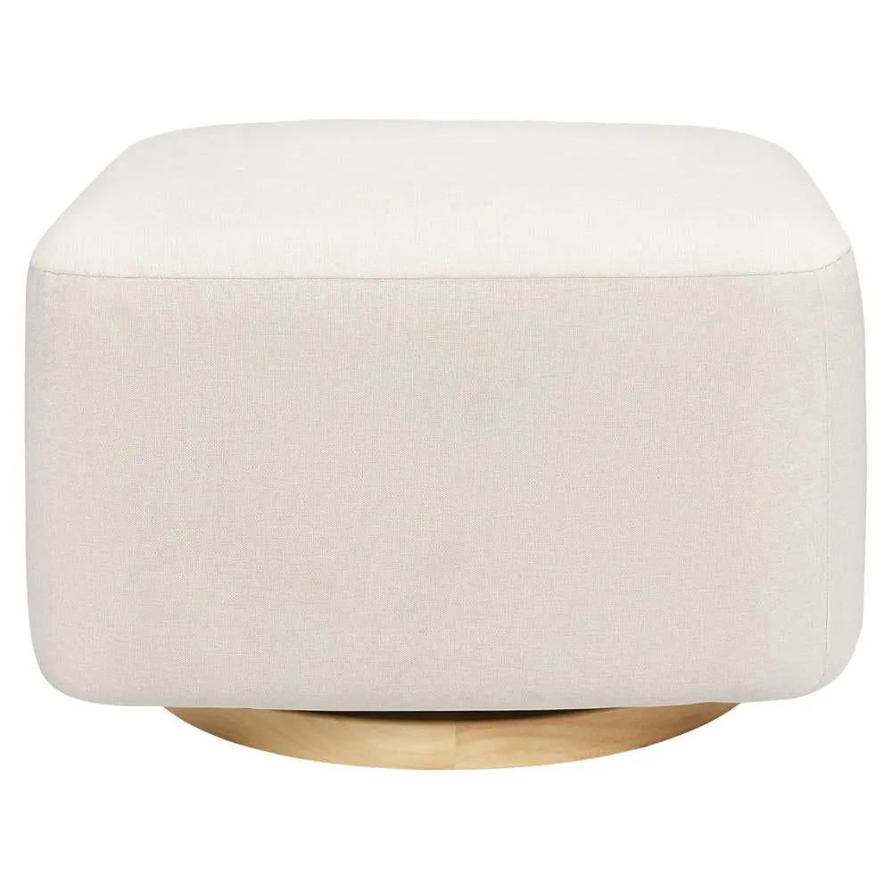 Babyletto Kiwi Classic Eco-Performance Nursery Gliding Ottoman w/wood Base