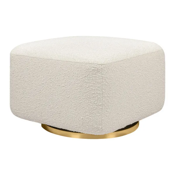 Babyletto Kiwi Classic Eco-Performance Nursery Gliding Ottoman w/wood Base