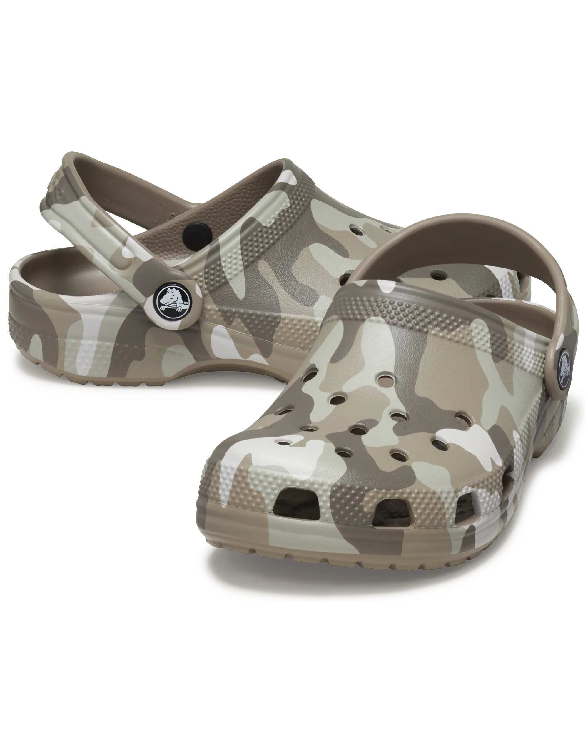 Boys Classic Camo Clog in Mushroom