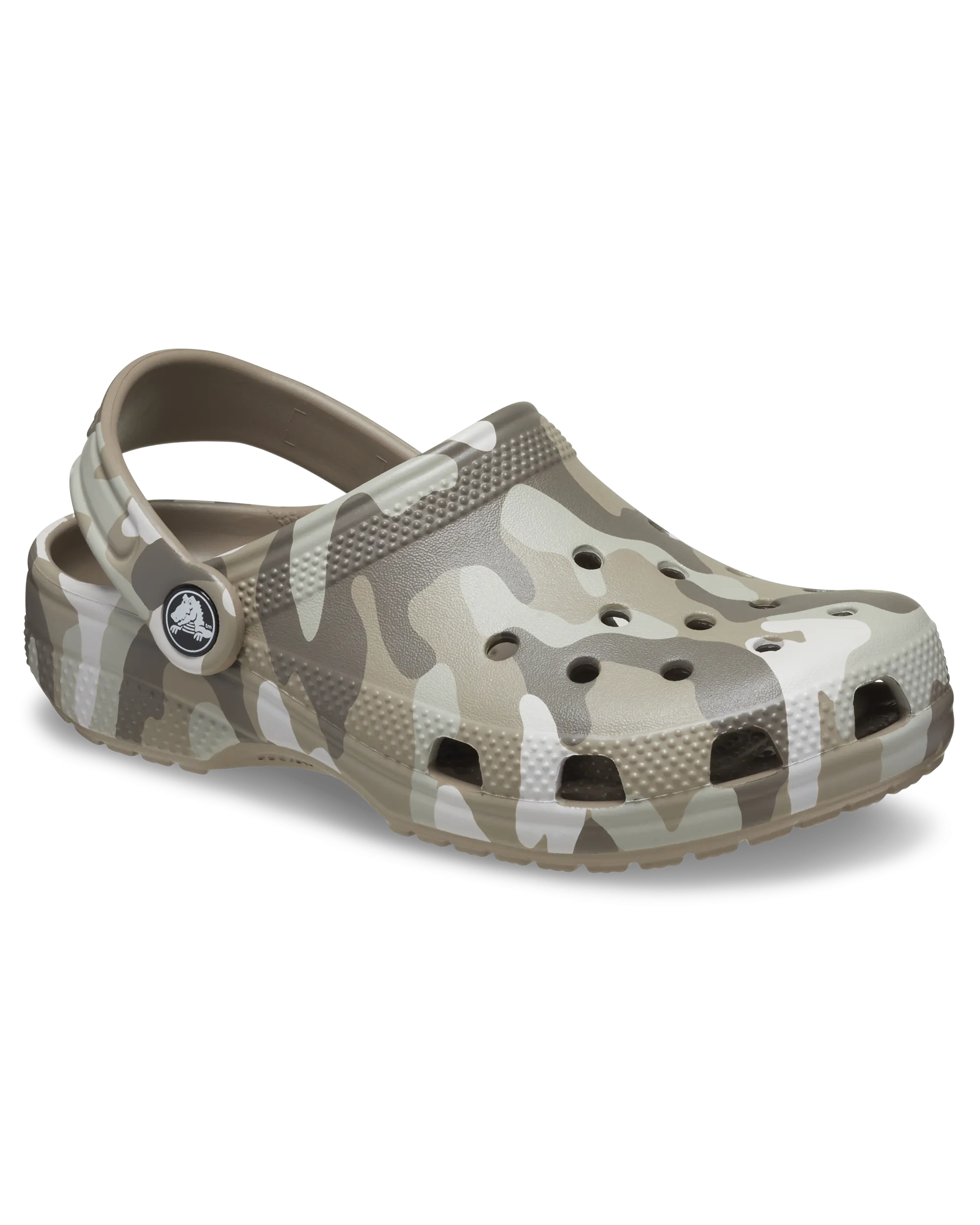 Boys Classic Camo Clog in Mushroom