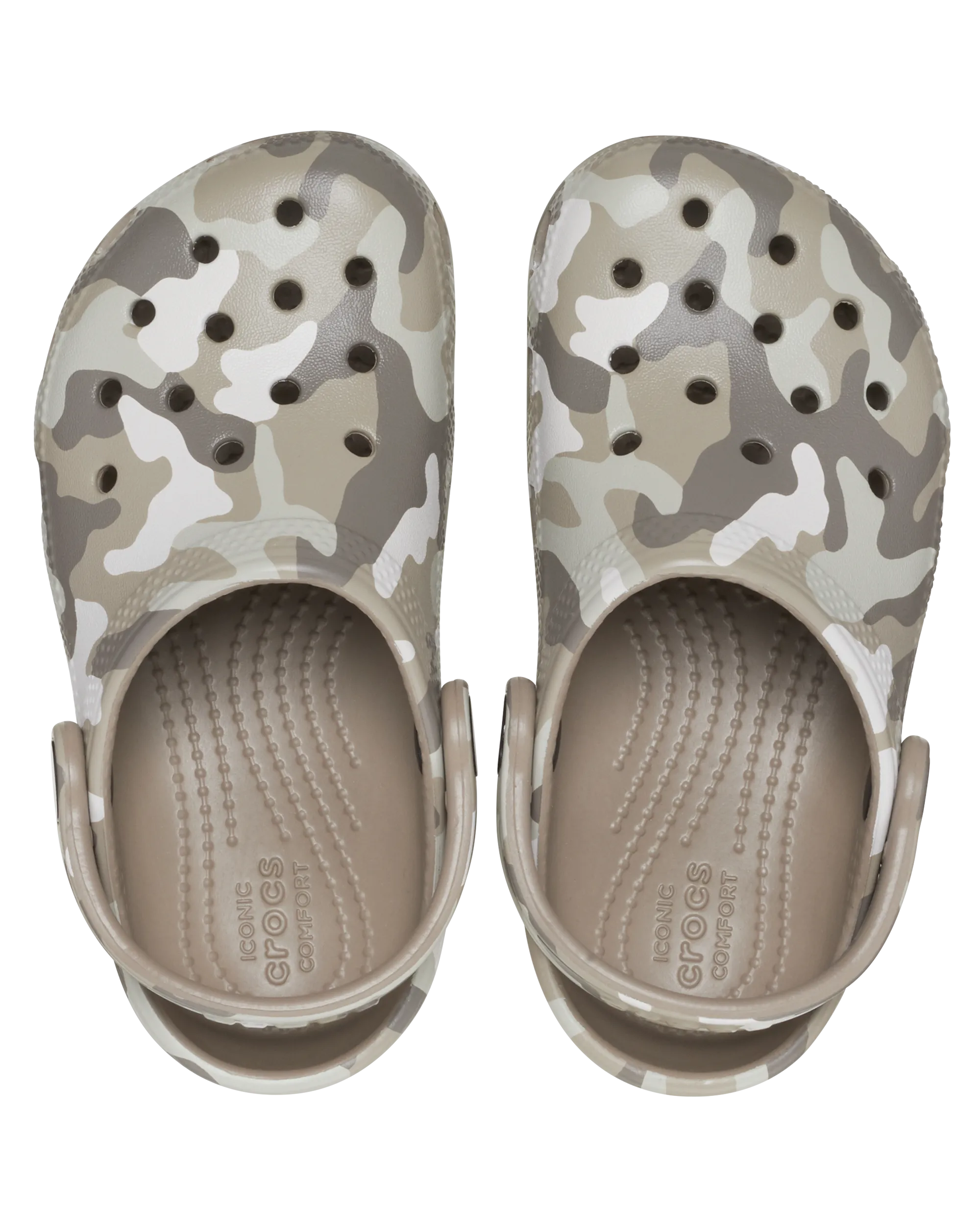 Boys Classic Camo Clog in Mushroom