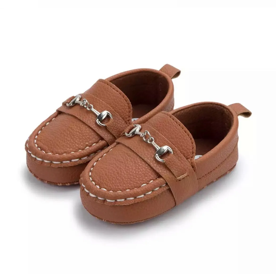 Boys Moccasin Loafers -  White