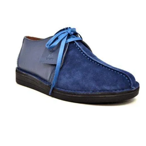 British Walkers Kingston Desert Trek Men's Blue Leather and Suede