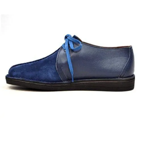 British Walkers Kingston Desert Trek Men's Blue Leather and Suede