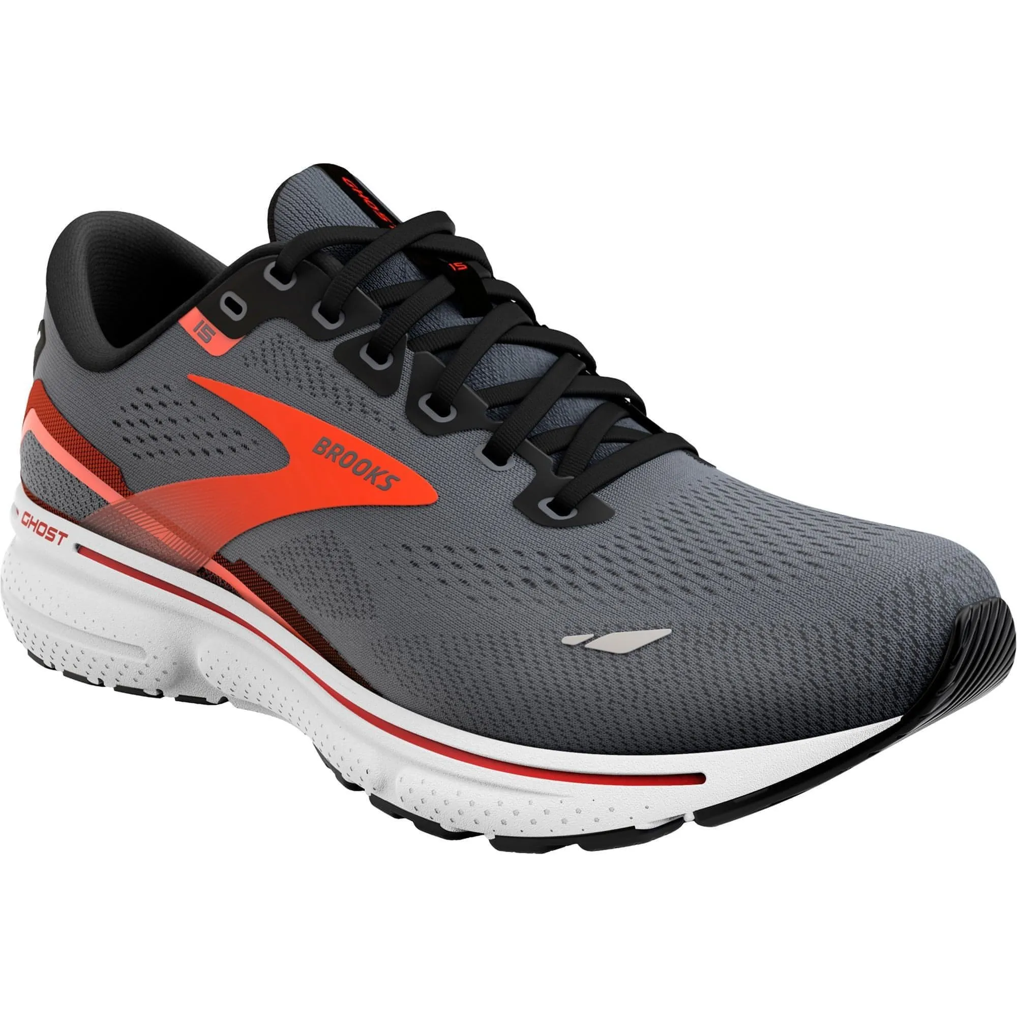 Brooks Ghost 15 Mens Running Shoes - Grey