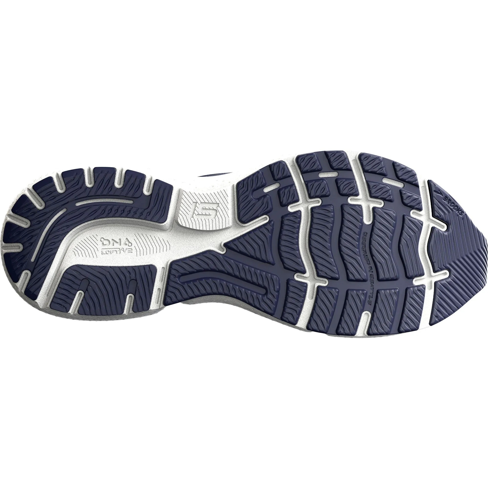 Brooks Ghost 15 WIDE FIT Mens Running Shoes - Navy