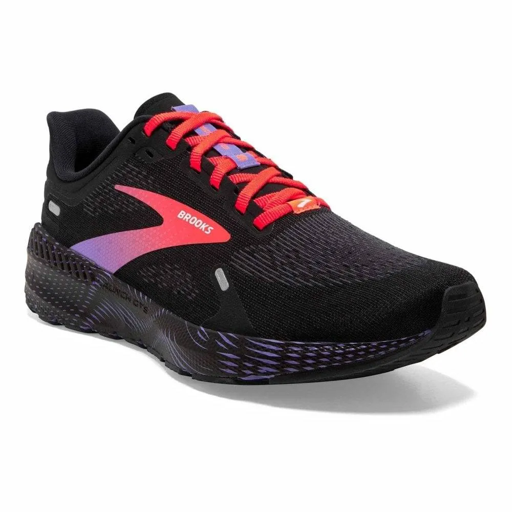 Brooks Launch GTS 9 (Women's) - Black/Coral/Purple