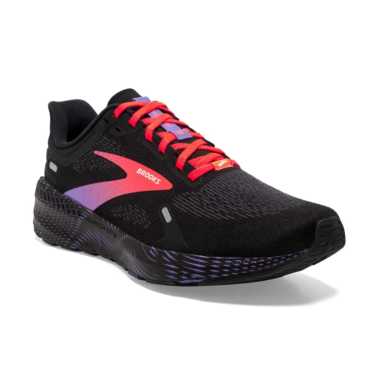 Brooks Launch GTS 9 (Women's) - Black/Coral/Purple