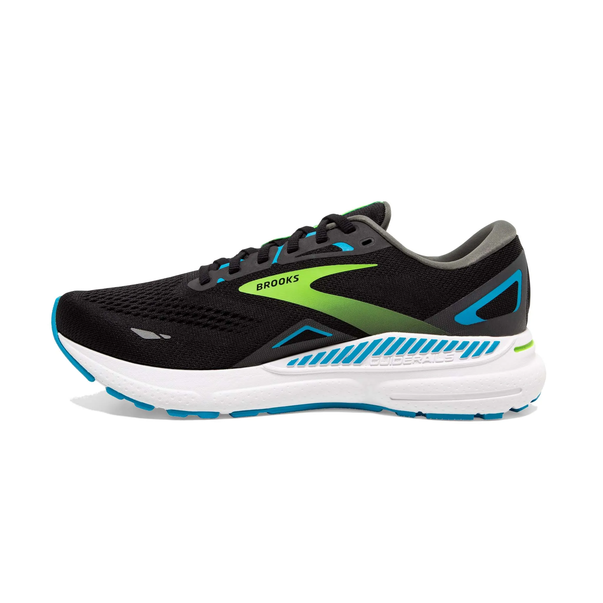 Brooks | Men's Adrenaline GTS 23 2E Running Shoes - Black/Hawaiian Ocean