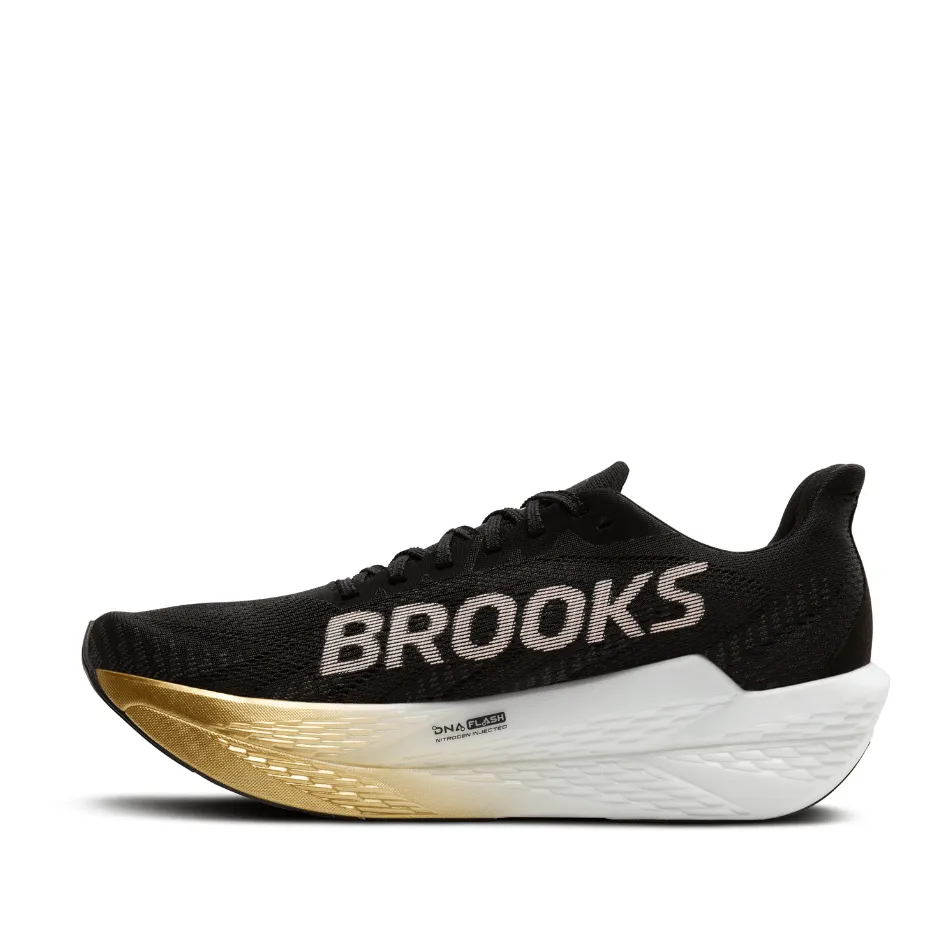 Brooks Women's Hyperion Max 2 Running Shoes in Black/Gold/Pink SS25