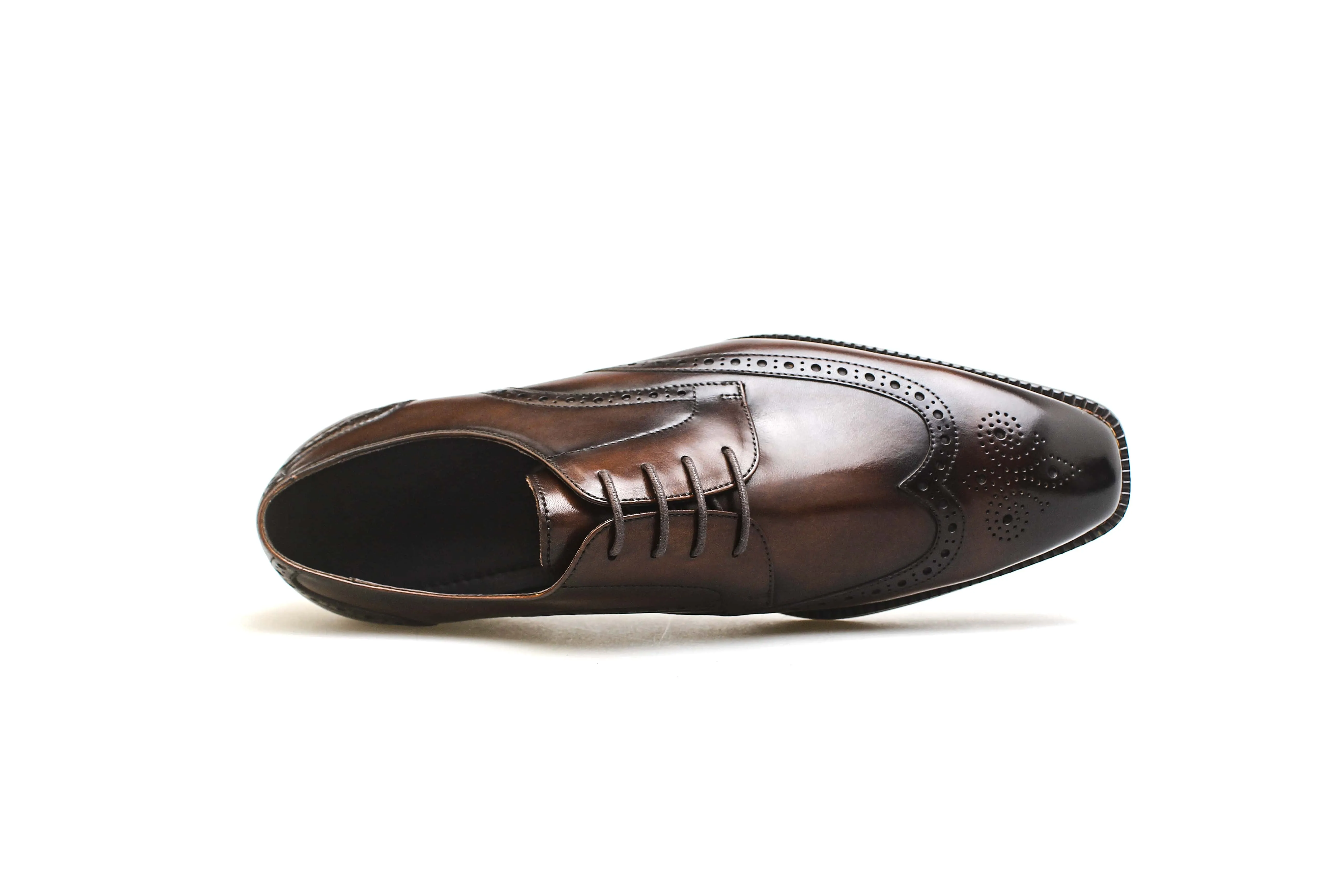 Brown Brogue Derby Shoes