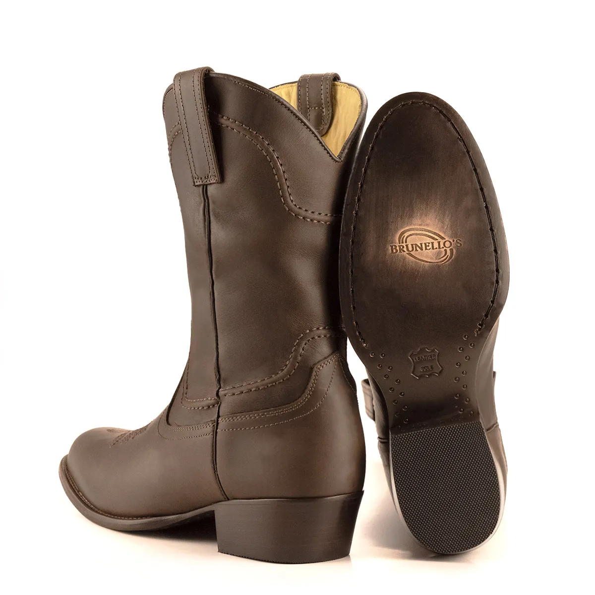 Brunello's The Walker Boot in Espresso