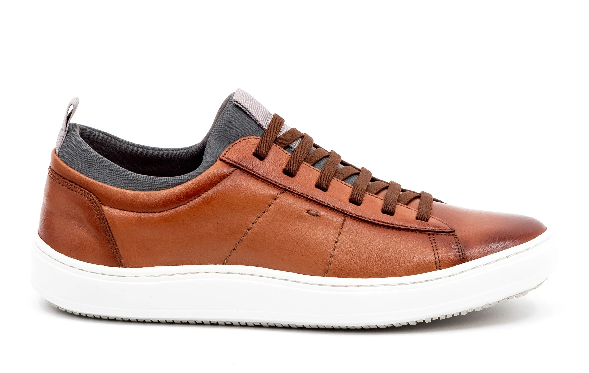 Cameron Sheep Skin Sneakers - Whiskey