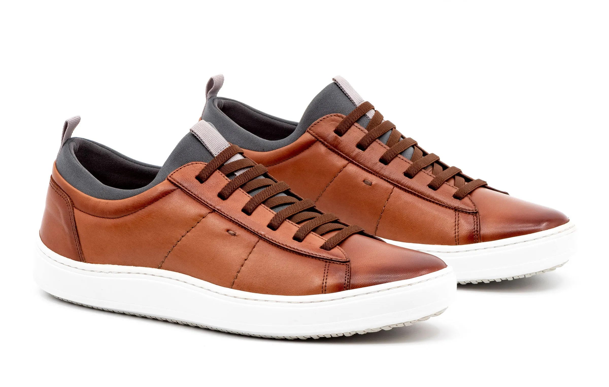 Cameron Sheep Skin Sneakers - Whiskey