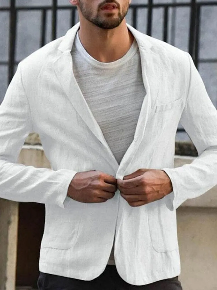 Casual Soft Cotton Blazer