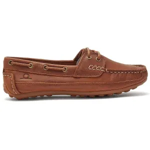 CHATHAM Ladies Cromer Driving Moccasins - Dark Tan