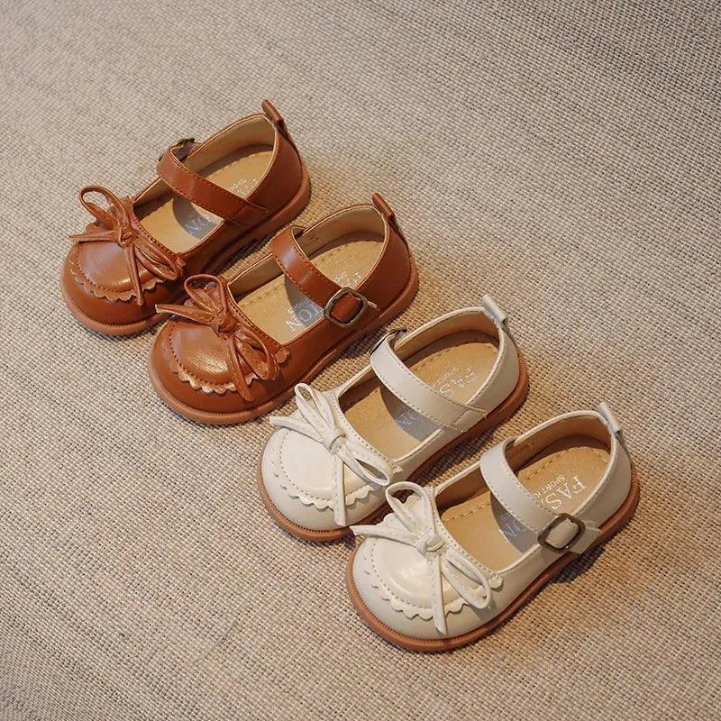 Children's Casual Shoes with Lace Bow - Simple Loafers - TSS317