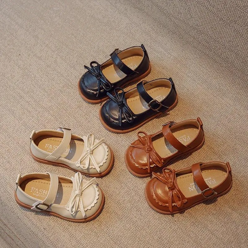 Children's Casual Shoes with Lace Bow - Simple Loafers - TSS317