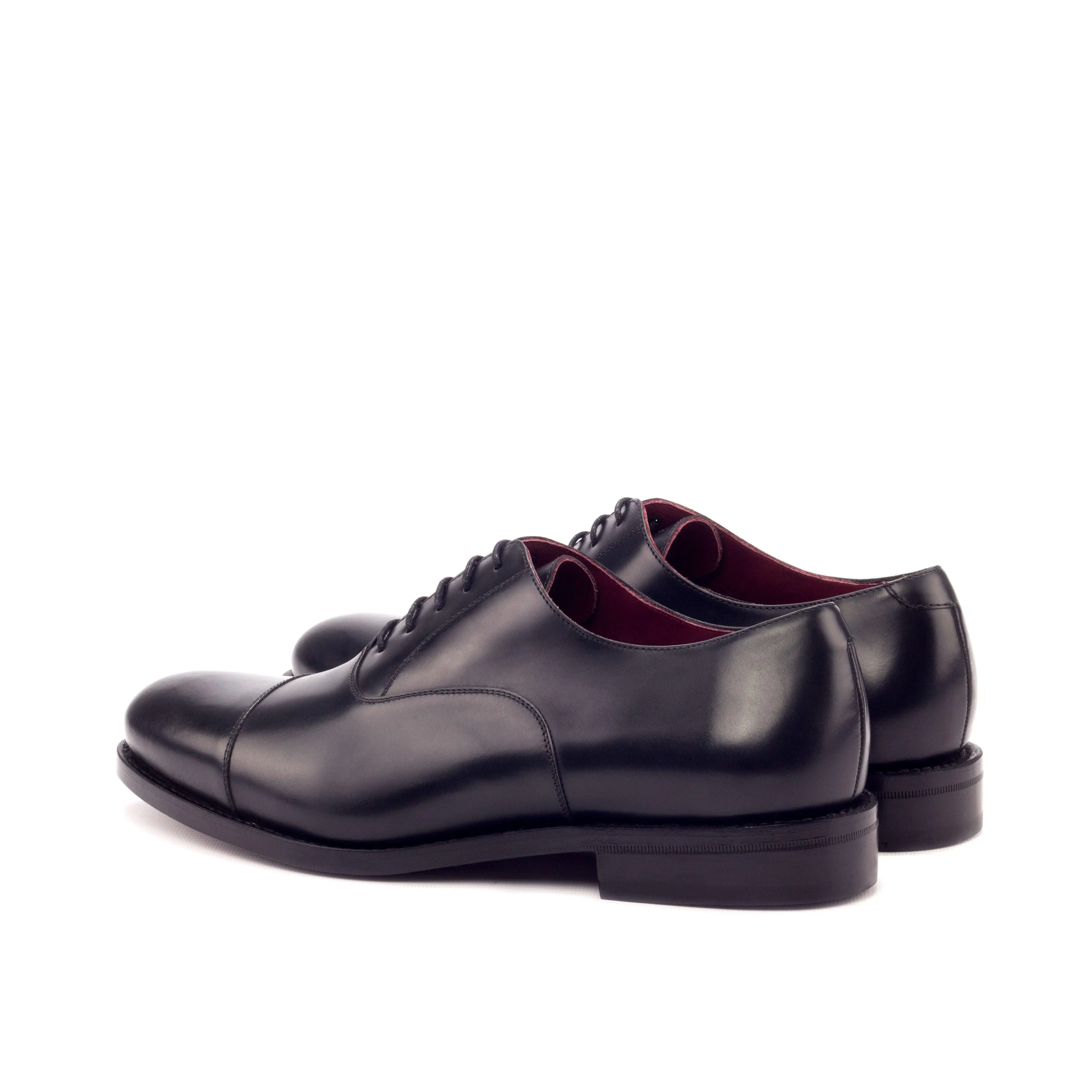 Classic Black Leather Oxford