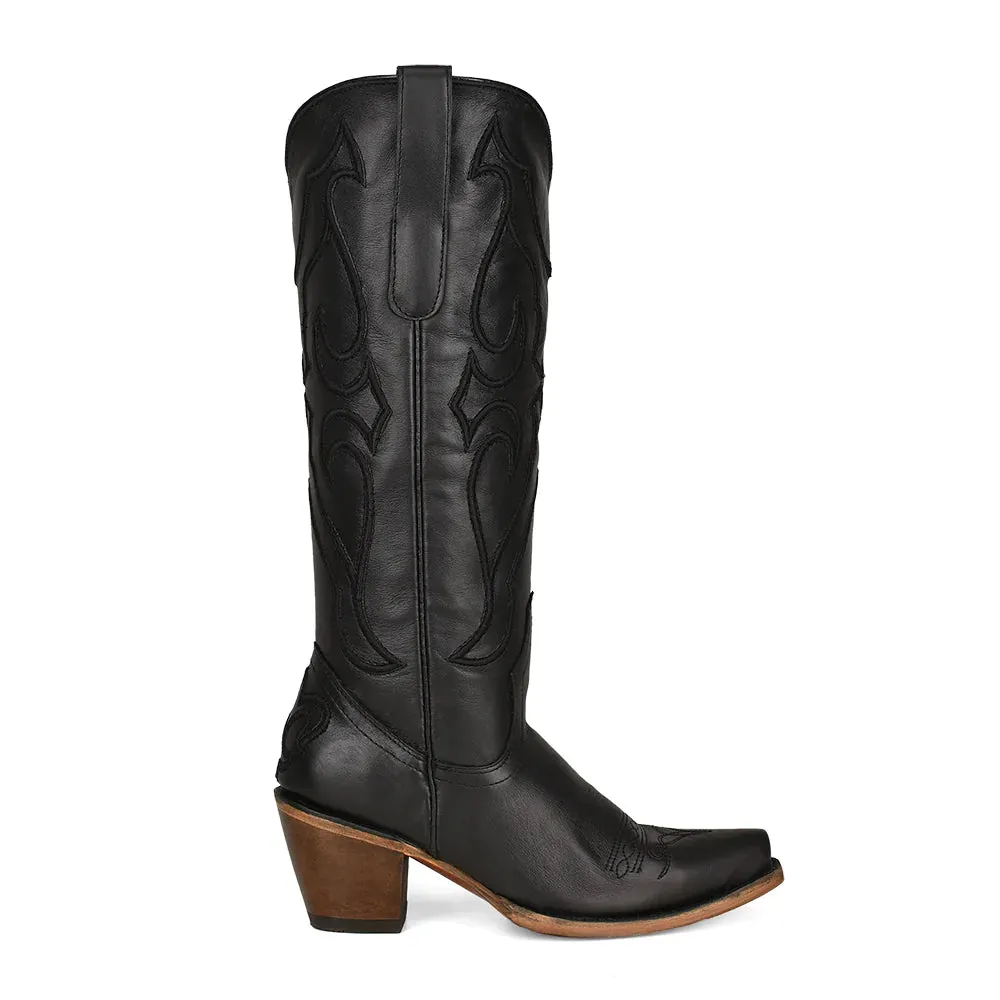 Corral Black Leather Western Boot