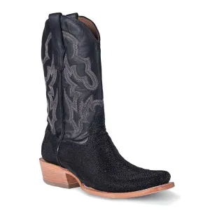 Corral Men's Horseman Toe Stingray Black Embroidered Boots