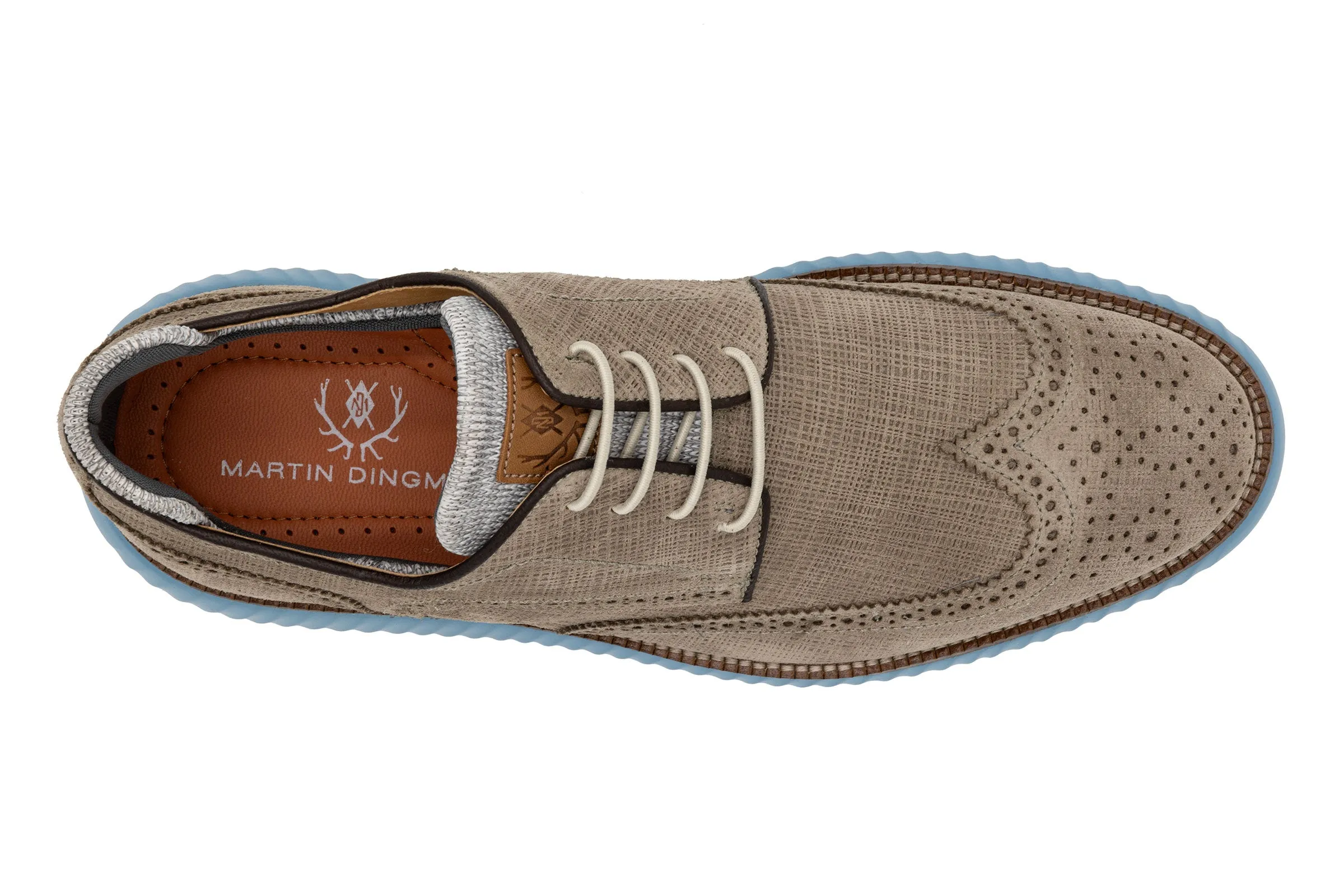 Countryaire Suede Wingtip - Stone