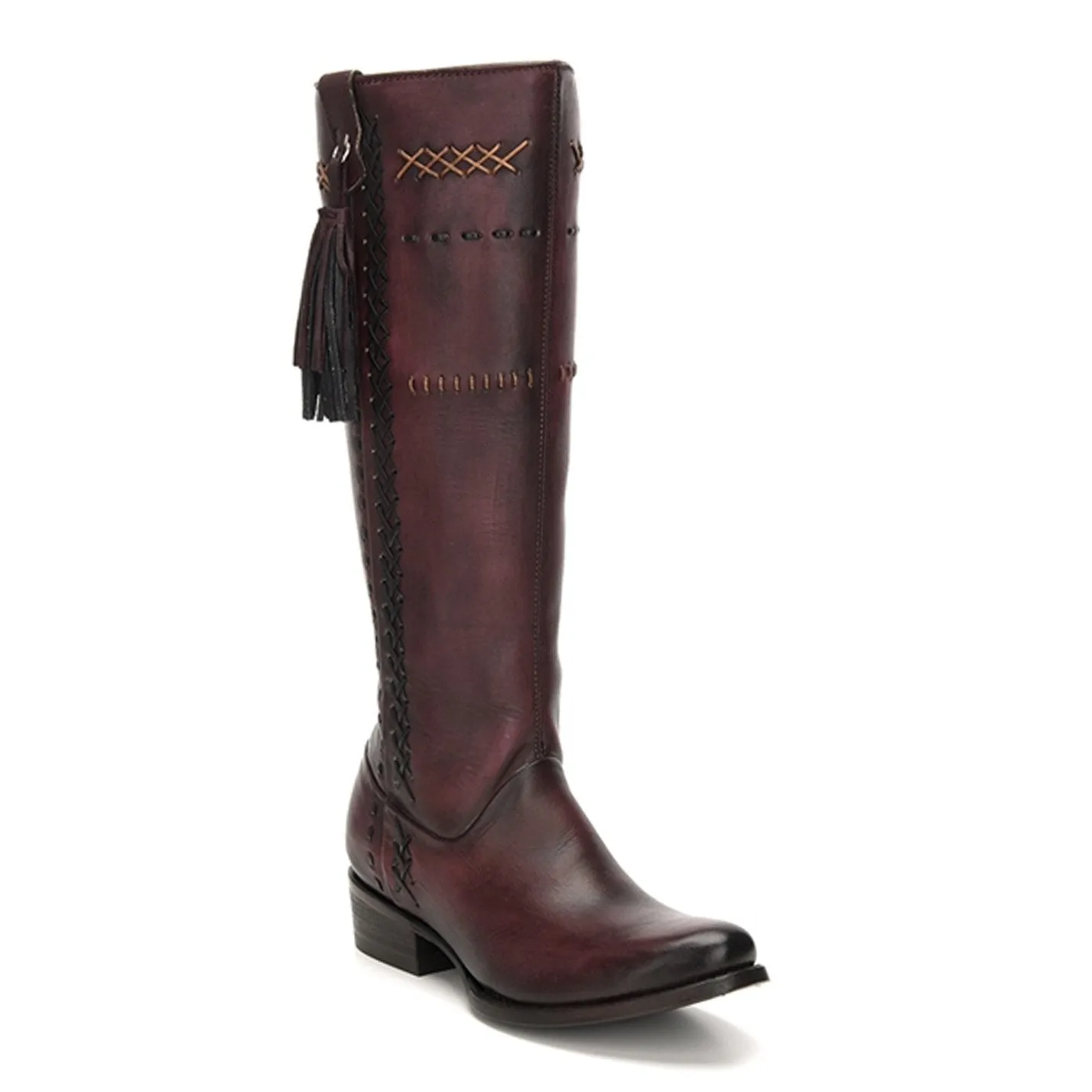 Cuadra Ladies Wax Wine Tall Boots Res Volturno - 1X2XCS