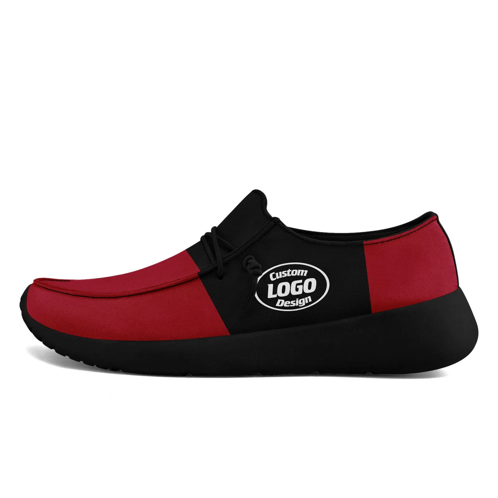 Custom Atlanta Red Black Shoes Personalized Sneaker FN018-D020278-3